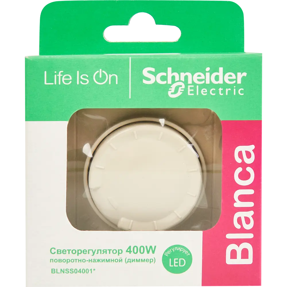 Фото 5 Диммер встраиваемый Systeme Electric Blanca поворотно-нажимной универсальный 400 Вт цвет бежевый Фото 5 Диммер встраиваемый Systeme Electric Blanca поворотно-нажимной универсальный 400 Вт цвет бежевый