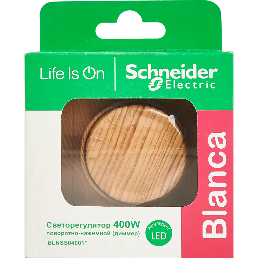 Фото 6 Диммер встраиваемый Systeme Electric Blanca поворотно-нажимной универсальный 400 Вт цвет ясень Фото 6 Диммер встраиваемый Systeme Electric Blanca поворотно-нажимной универсальный 400 Вт цвет ясень