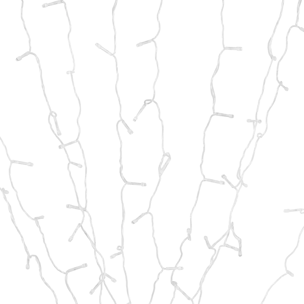 Фото 9 Электрогирлянда комнатная занавес 3х1м ламп теплый белый свет 8 режимов работы