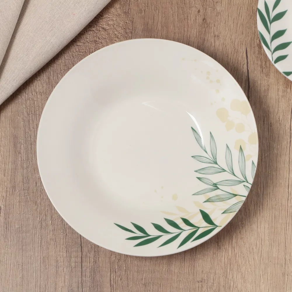 Фото Тарелка Dolce Ceramo 9047690 28x4x20.50 см керамика цвет белый Фото Тарелка Dolce Ceramo 9047690 28x4x20.50 см керамика цвет белый
