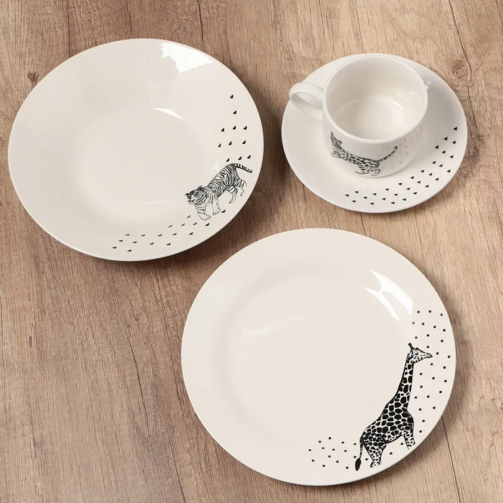 Фото 4 Тарелка Dolce Ceramo 9047691 20x2x20 см керамика цвет белый Фото 4 Тарелка Dolce Ceramo 9047691 20x2x20 см керамика цвет белый