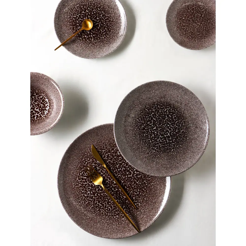 Фото 6 Тарелка Porvasal 7598737 20x4x30.50 см фарфор цвет коричневый