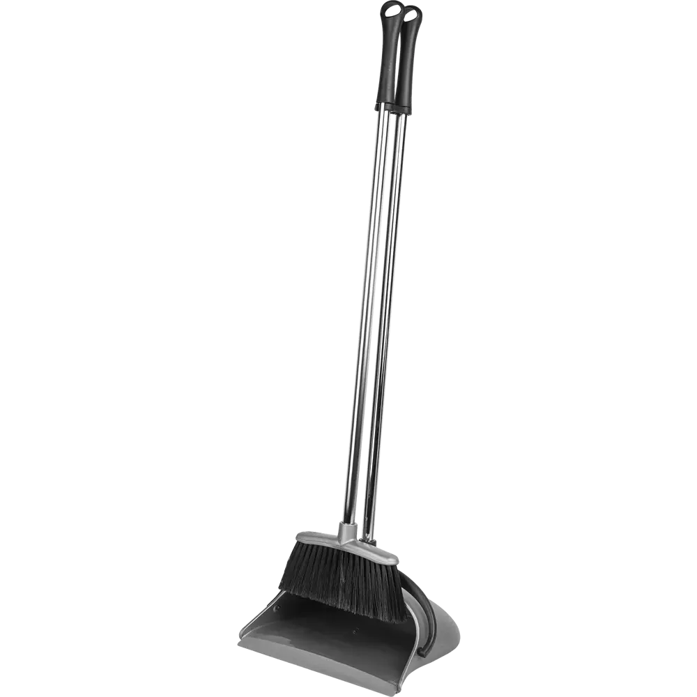 Фото Щетка с совком Apex Duck Set пластик цвет серый Фото Щетка с совком Apex Duck Set пластик цвет серый