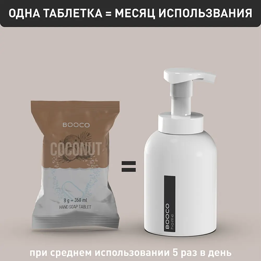 Фото 4 Жидкое мыло для рук BOOCO Кокос 3.5 л Фото 4 Жидкое мыло для рук BOOCO Кокос 3.5 л