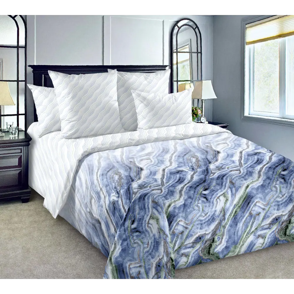 Фото Комплект постельного белья Home Mercury Кристалл 25181, евро, сатин, разноцветный Фото Комплект постельного белья Home Mercury Кристалл 25181, евро, сатин, разноцветный