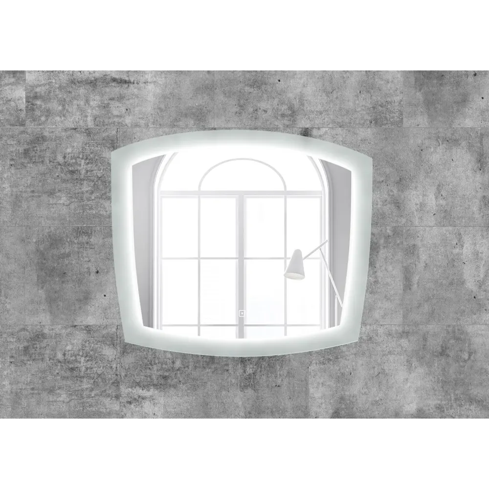 Фото Зеркало для ванной Art & max AM-Rom-800-700-DS-F с подсветкой 80x70см Фото Зеркало для ванной Art & max AM-Rom-800-700-DS-F с подсветкой 80x70см