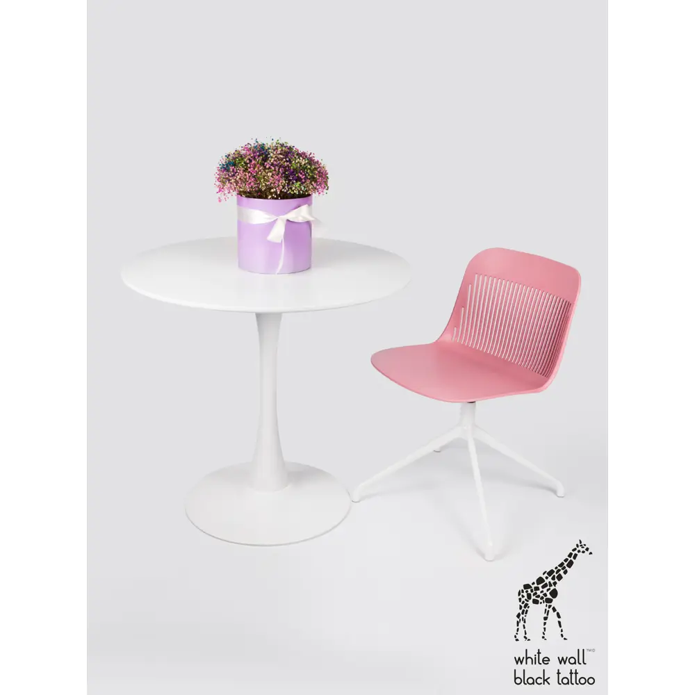 Фото 5 Стул Wwbt 74x42x44 см abs-пластик цвет розовый