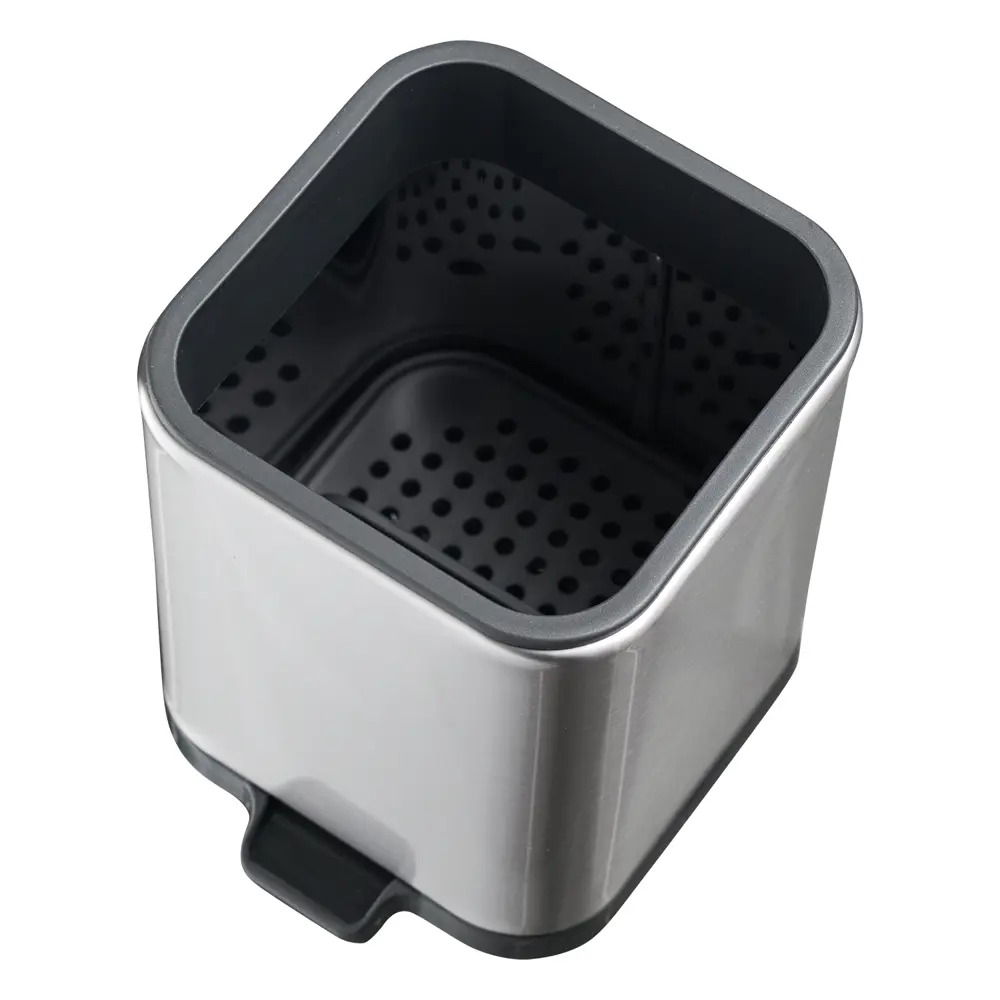 Фото 3 Подставка для столовых приборов Smart Solutions Rolv 10x12x11 см полипропилен цвет серебристый Фото 3 Подставка для столовых приборов Smart Solutions Rolv 10x12x11 см полипропилен цвет серебристый