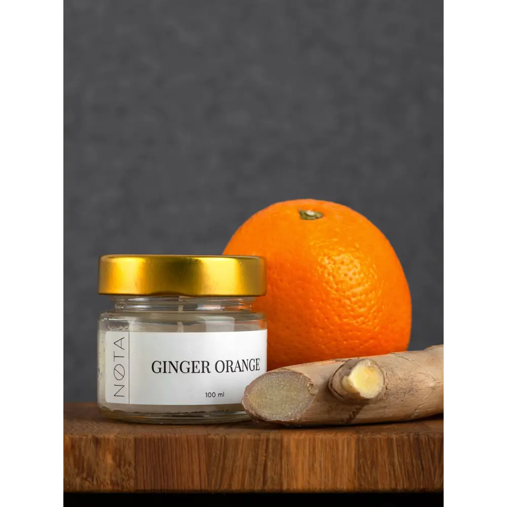 Фото 6 Свеча ароматическая в банке Nota Ginger orange 100 мл Фото 6 Свеча ароматическая в банке Nota Ginger orange 100 мл