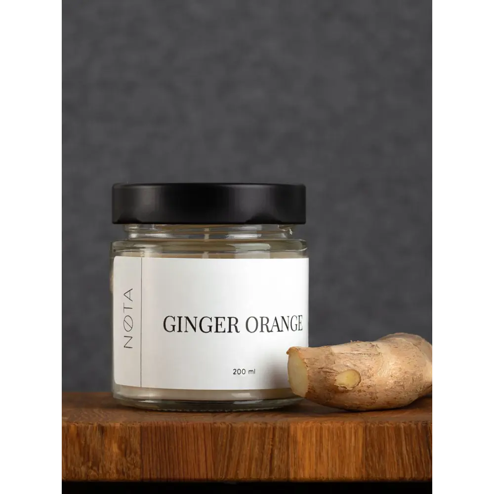 Фото 6 Свеча ароматическая в банке Nota Ginger orange 200 мл Фото 6 Свеча ароматическая в банке Nota Ginger orange 200 мл