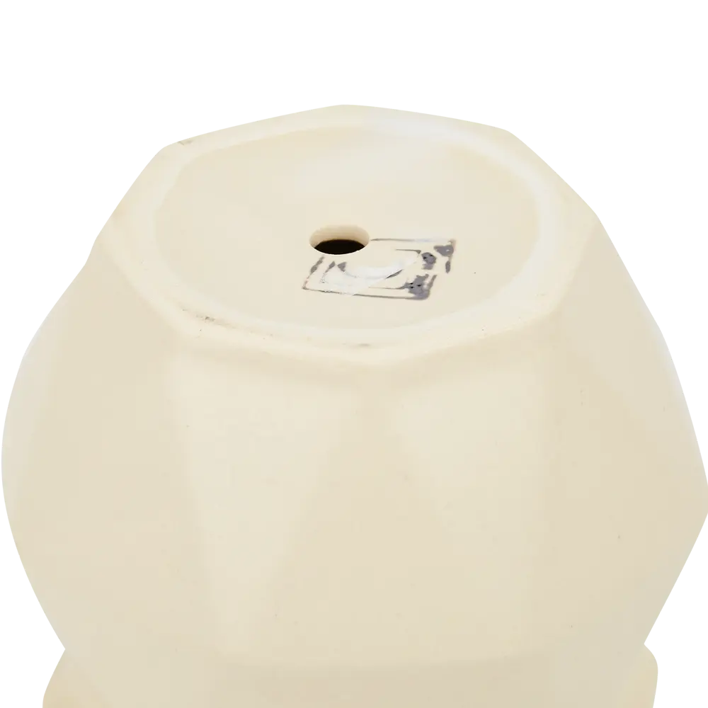 Фото 3 Горшок цветочный Кристалл №4 ø12.1 h9.8 см v 0.6л керамика белый