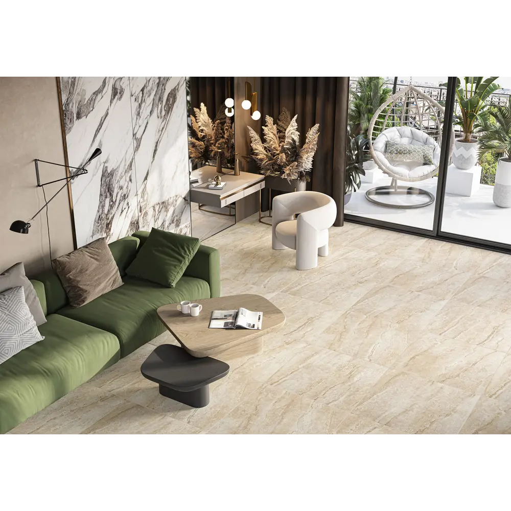 Фото Плитка Alma ceramica GFU04DRL40R 60x60см 1.44 м² цвет бежевый, цена за упаковку Фото Плитка Alma ceramica GFU04DRL40R 60x60см 1.44 м² цвет бежевый, цена за упаковку