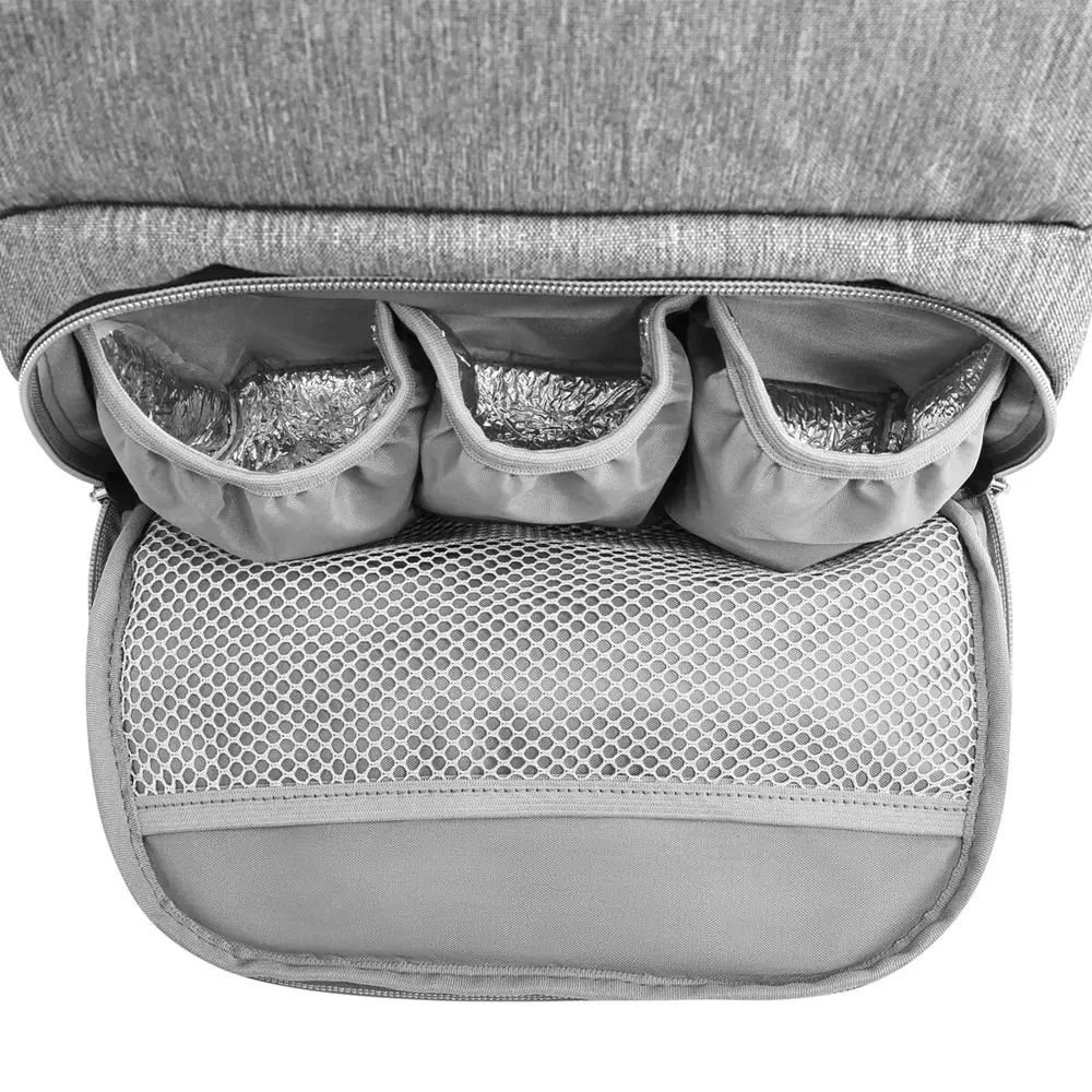 Фото 3 Рюкзак туристический Brauberg Brauberg Mommy с ковриком 18 л серый / серебристый Фото 3 Рюкзак туристический Brauberg Brauberg Mommy с ковриком 18 л серый / серебристый