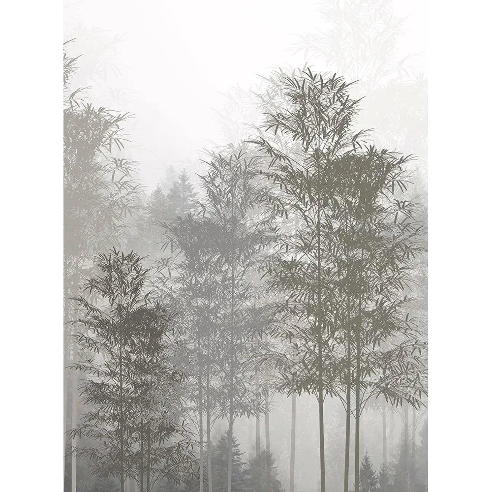 Фото Фотообои флизелиновые Bartonwall 200x270 см Лес в тумане N09502 Фото Фотообои флизелиновые Bartonwall 200x270 см Лес в тумане N09502