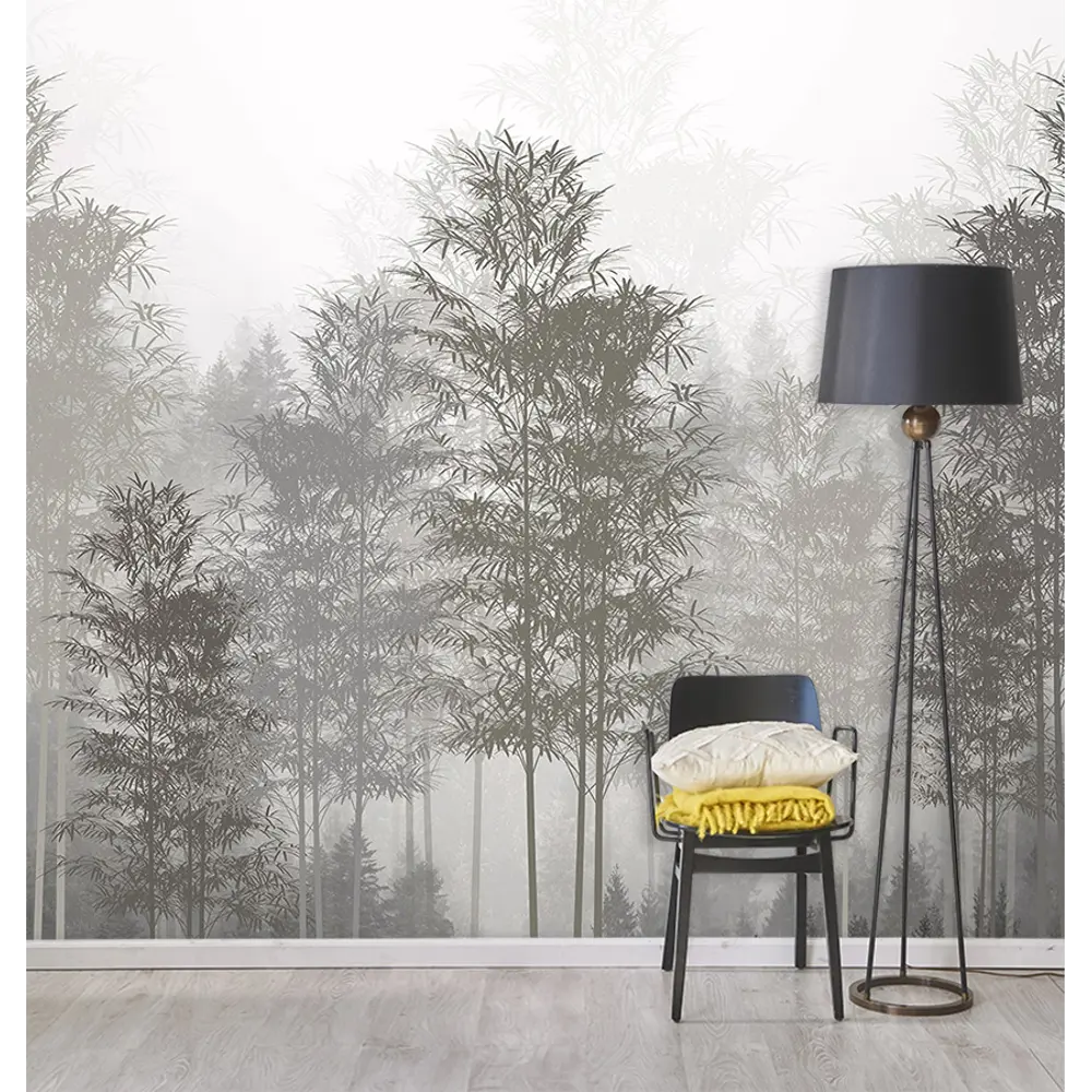 Фото 3 Фотообои флизелиновые Bartonwall 200x270 см Лес в тумане N09502 Фото 3 Фотообои флизелиновые Bartonwall 200x270 см Лес в тумане N09502