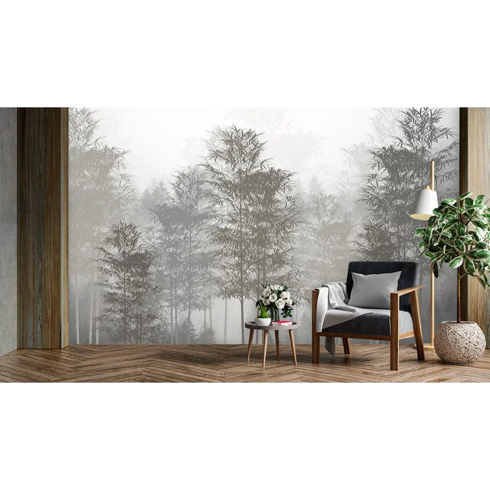 Фото 6 Фотообои флизелиновые Bartonwall 200x270 см Лес в тумане N09502 Фото 6 Фотообои флизелиновые Bartonwall 200x270 см Лес в тумане N09502