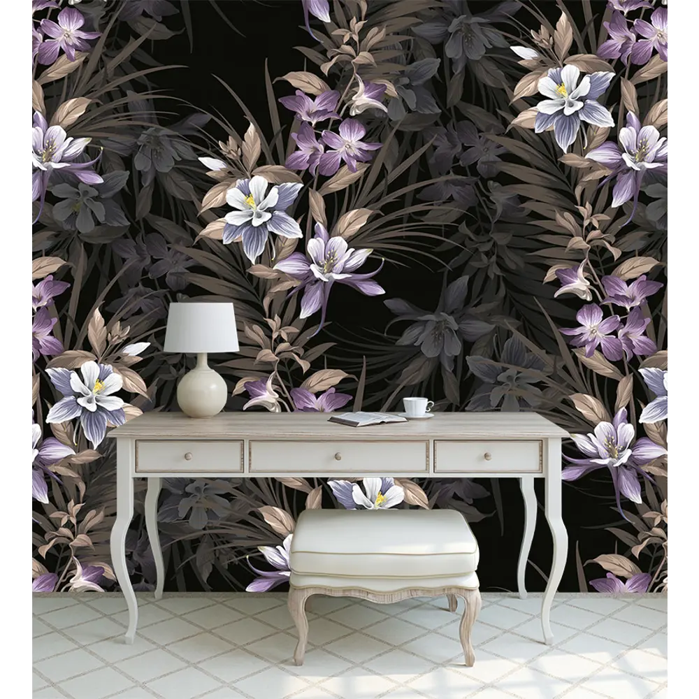 Фото 4 Фотообои флизелиновые Bartonwall 400x270 см Цветы F01204 Фото 4 Фотообои флизелиновые Bartonwall 400x270 см Цветы F01204