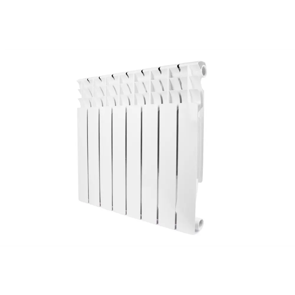 Фото 3 Радиатор Konner 80/500 Bimetal 6 секций боковое подключение биметалл белый