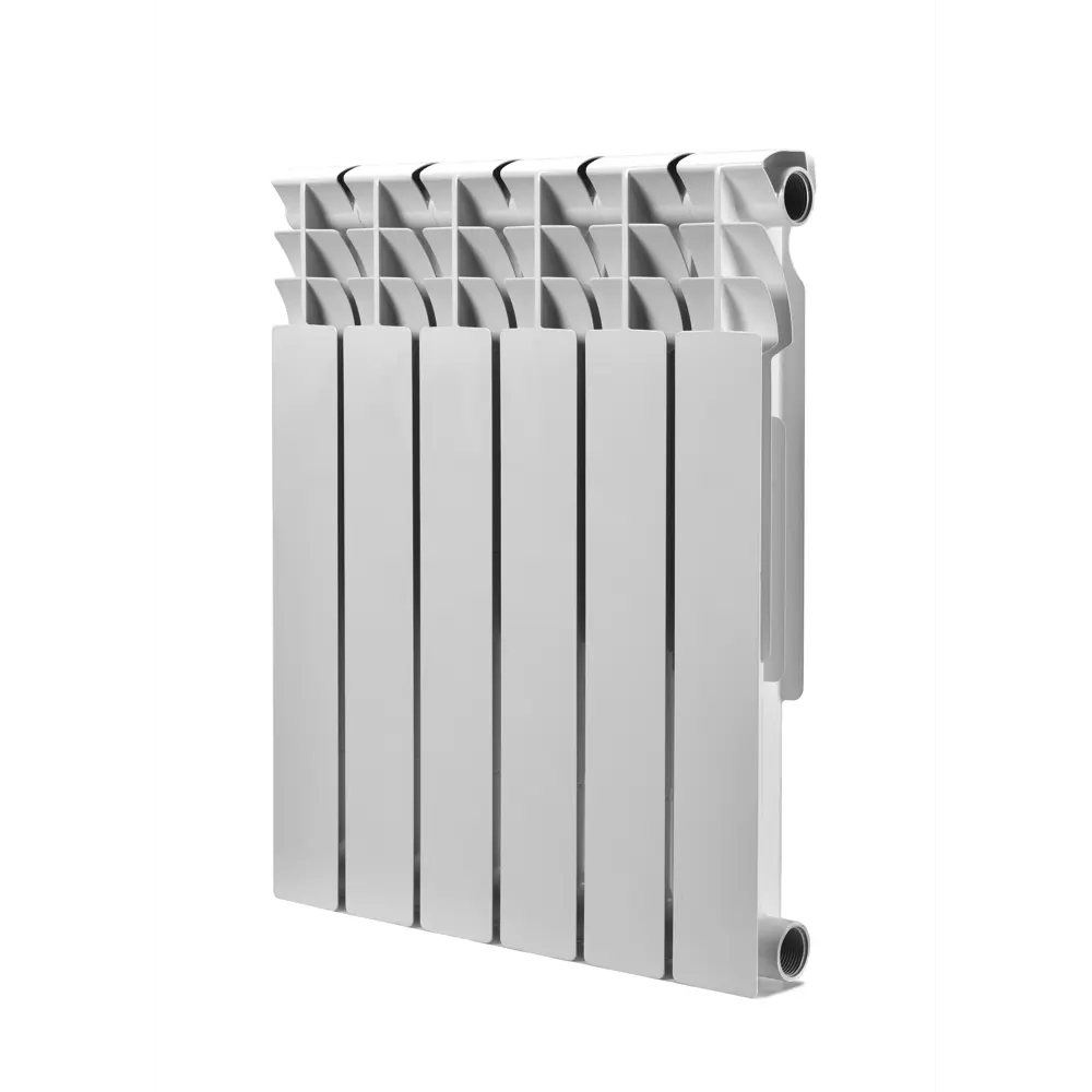 Фото 2 Радиатор Konner 80/500 Bimetal 6 секций боковое подключение биметалл белый