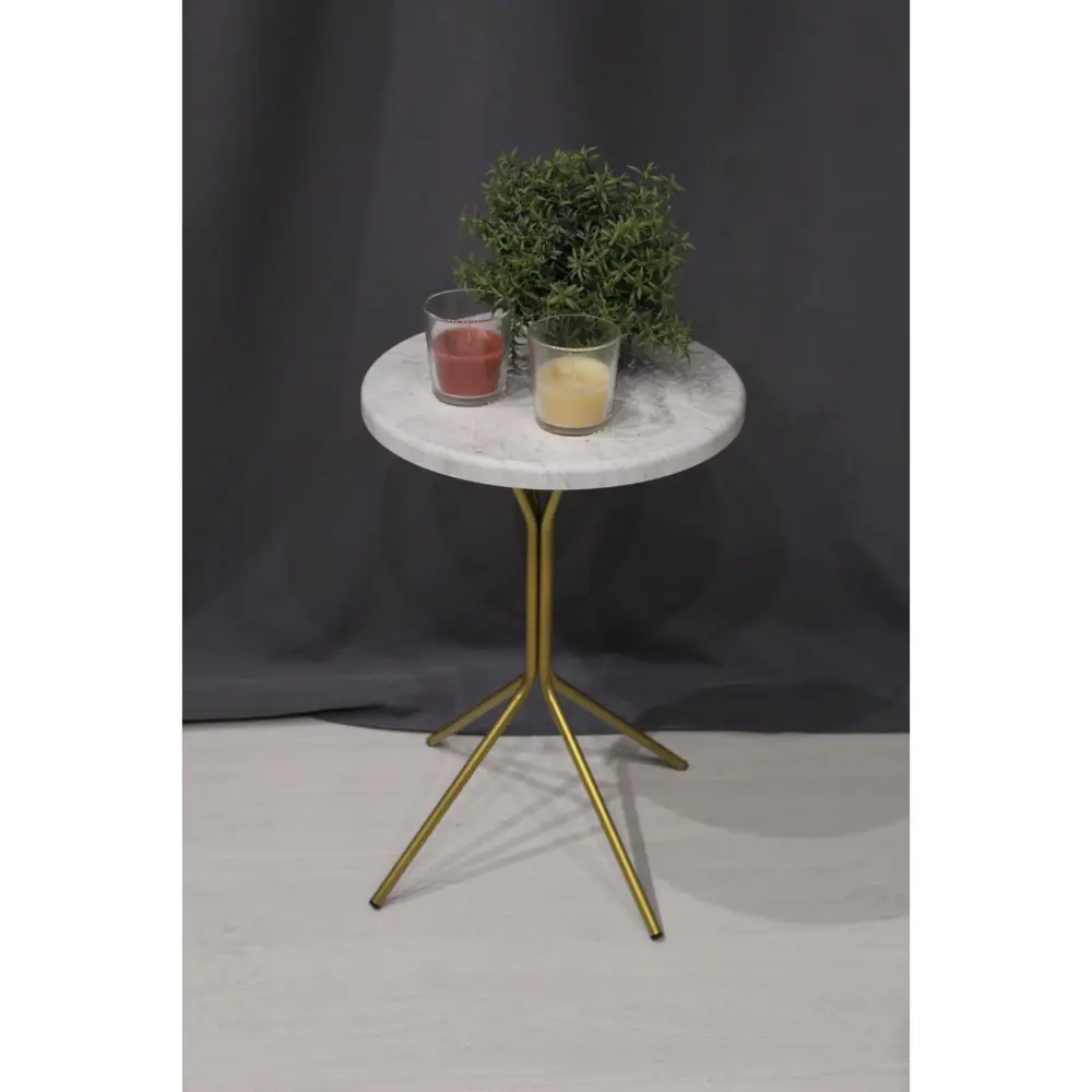 Фото 6 Журнальный столик круглый Sheffilton Сж-61 41x41 см ЛДСП цвет мрамор Фото 6 Журнальный столик круглый Sheffilton Сж-61 41x41 см ЛДСП цвет мрамор