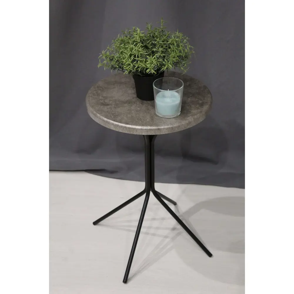 Фото 6 Журнальный столик круглый Sheffilton Сж-35 41x41 см ЛДСП цвет черный Фото 6 Журнальный столик круглый Sheffilton Сж-35 41x41 см ЛДСП цвет черный