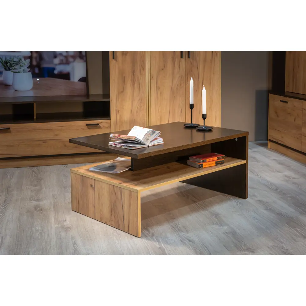 Фото Журнальный столик Mobi прямоугольный Mobi Лайт 70x70 см ЛДСП цвет венге