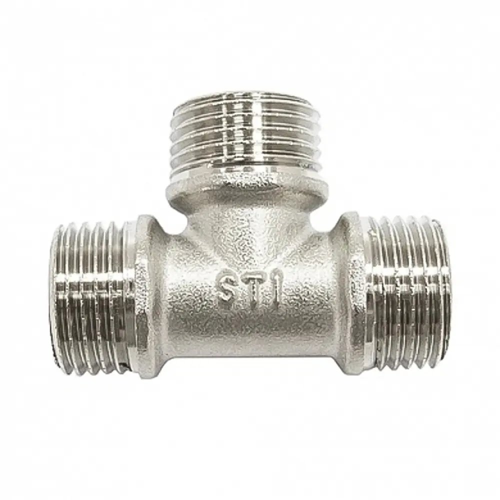 Фото Тройник STI 1/2"x1/2"x1/2" НР латунь Фото Тройник STI 1/2"x1/2"x1/2" НР латунь