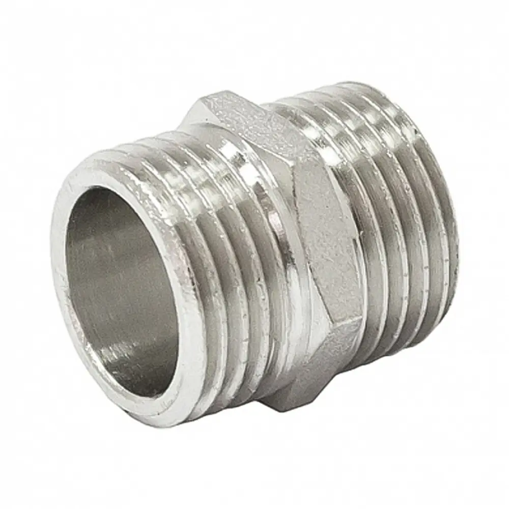 Фото Ниппель STI 1/2"x1/2" НР латунь Фото Ниппель STI 1/2"x1/2" НР латунь