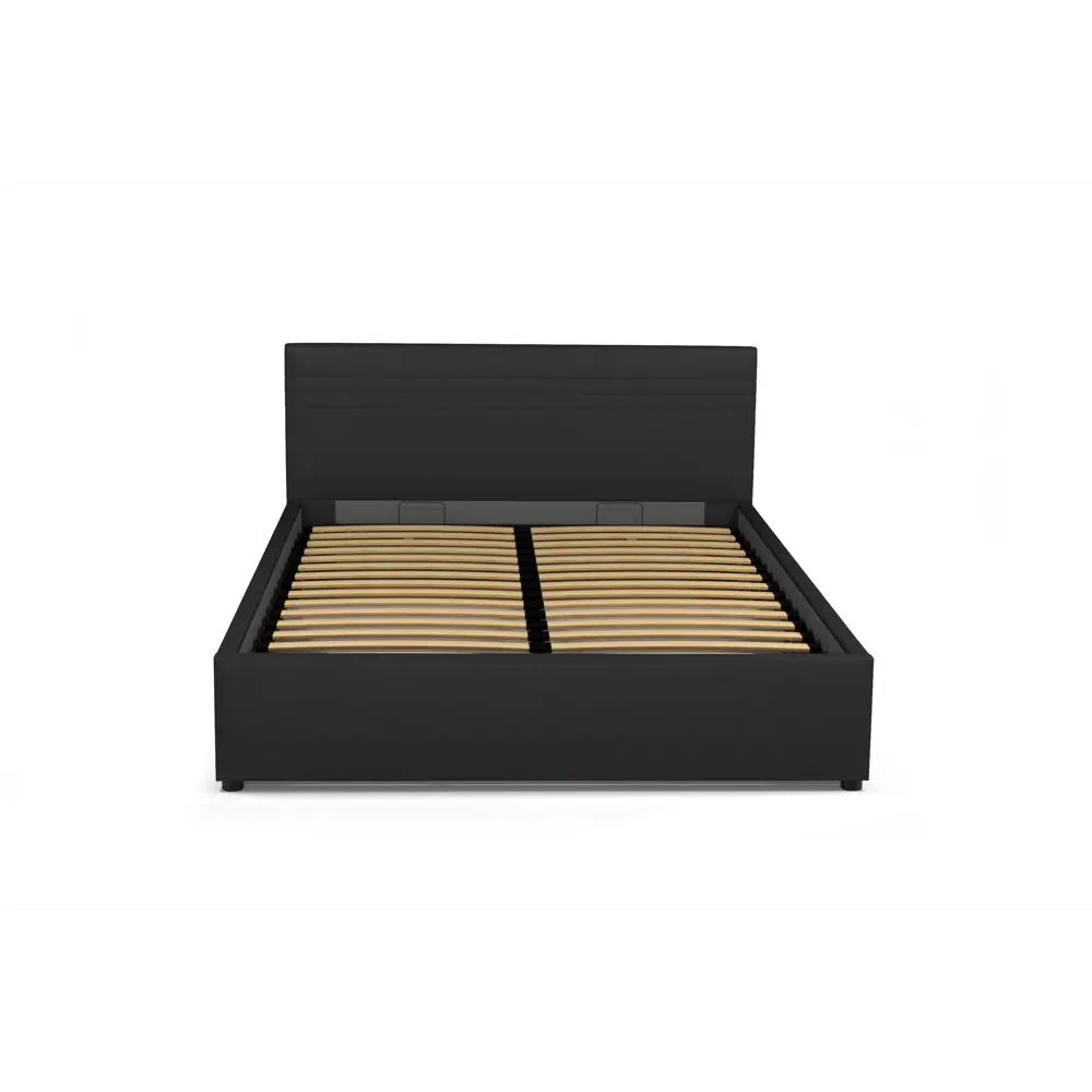 Фото 4 Кровать Смк Новия 151x82x211 см цвет черный Фото 4 Кровать Смк Новия 151x82x211 см цвет черный