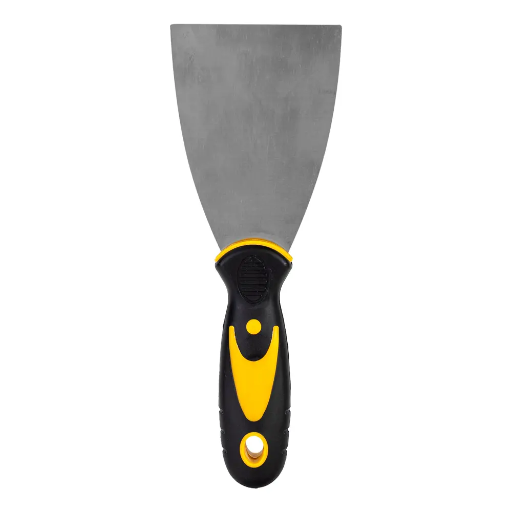 Фото Шпатель малярный Deli Tools 75 мм, нержавеющая сталь Фото Шпатель малярный Deli Tools 75 мм, нержавеющая сталь