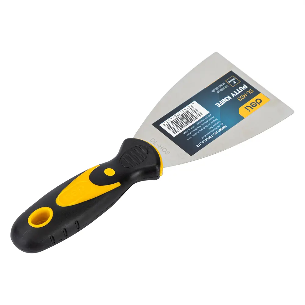 Фото 2 Шпатель малярный Deli Tools 75 мм, нержавеющая сталь Фото 2 Шпатель малярный Deli Tools 75 мм, нержавеющая сталь