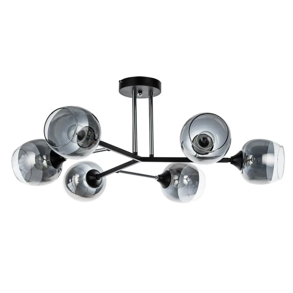 Фото Светильник настенно-потолочный ARTE LAMP A3580PL-6BK SALM 6 ламп цвет черный Фото Светильник настенно-потолочный ARTE LAMP A3580PL-6BK SALM 6 ламп цвет черный