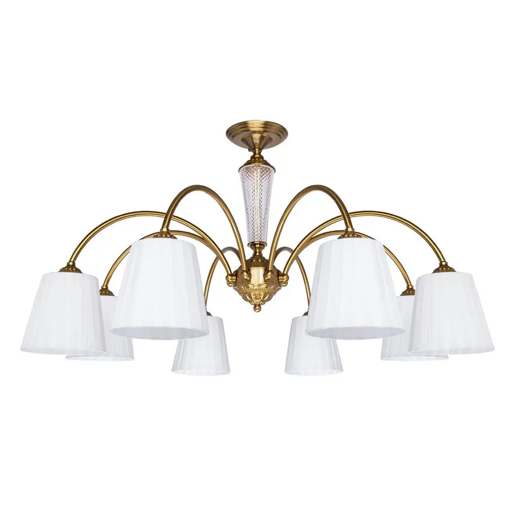 Фото Люстра потолочная Arte Lamp A7301PL-8PB Gracie 8 ламп цвет золото Фото Люстра потолочная Arte Lamp A7301PL-8PB Gracie 8 ламп цвет золото