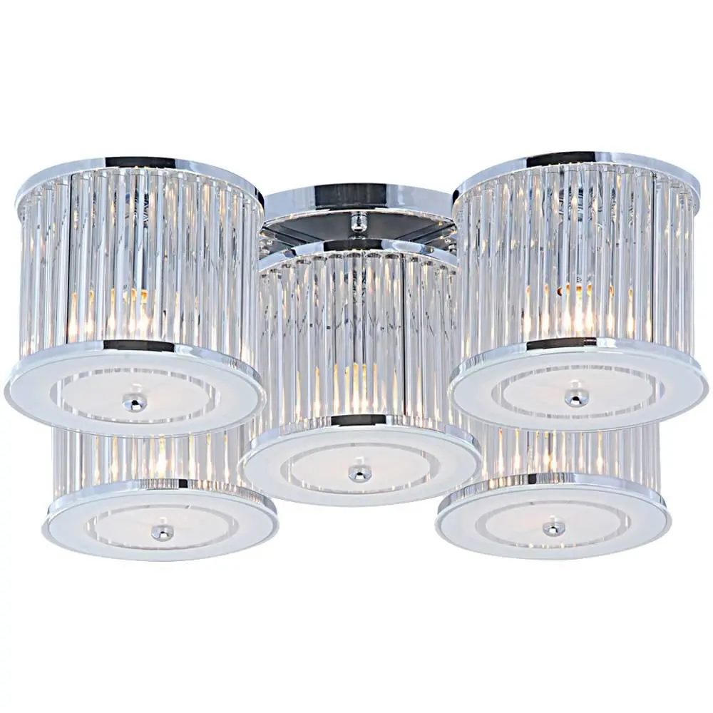 Фото Светильник настенно-потолочный ARTE LAMP A8240PL-5CC GLASSY 5 ламп цвет хром Фото Светильник настенно-потолочный ARTE LAMP A8240PL-5CC GLASSY 5 ламп цвет хром