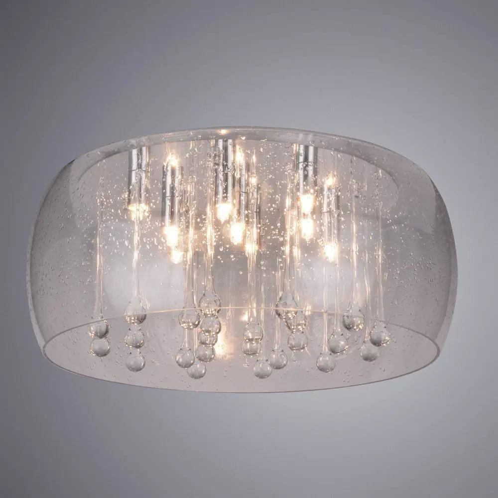 Фото Светильник настенно-потолочный ARTE LAMP A8145PL-9CC LACRIMA 9 ламп цвет хром Фото Светильник настенно-потолочный ARTE LAMP A8145PL-9CC LACRIMA 9 ламп цвет хром
