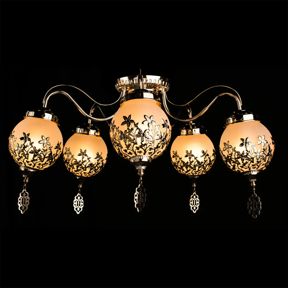 Фото 2 Светильник настенно-потолочный ARTE LAMP A4552PL-5GO MOROCCANA 5 ламп цвет золото Фото 2 Светильник настенно-потолочный ARTE LAMP A4552PL-5GO MOROCCANA 5 ламп цвет золото