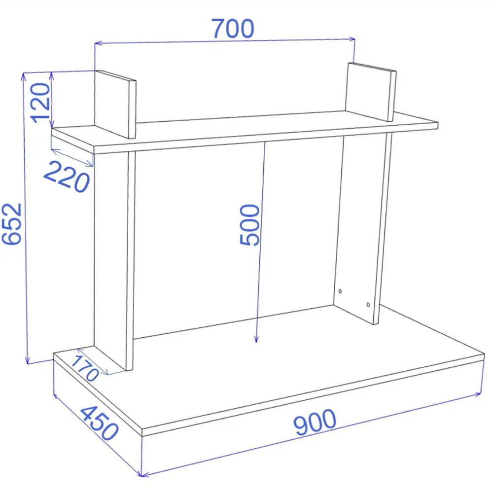 Фото 2 Туалетный столик Мэрдэс СтТ1 Ш-Ч 90x65x45 см цвет коричневый Фото 2 Туалетный столик Мэрдэс СтТ1 Ш-Ч 90x65x45 см цвет коричневый