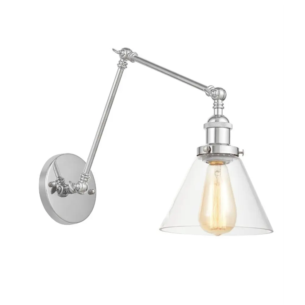 Фото Настенный светильник LUMINA DECO LDW 6801-2 CHR+PR цвет хром