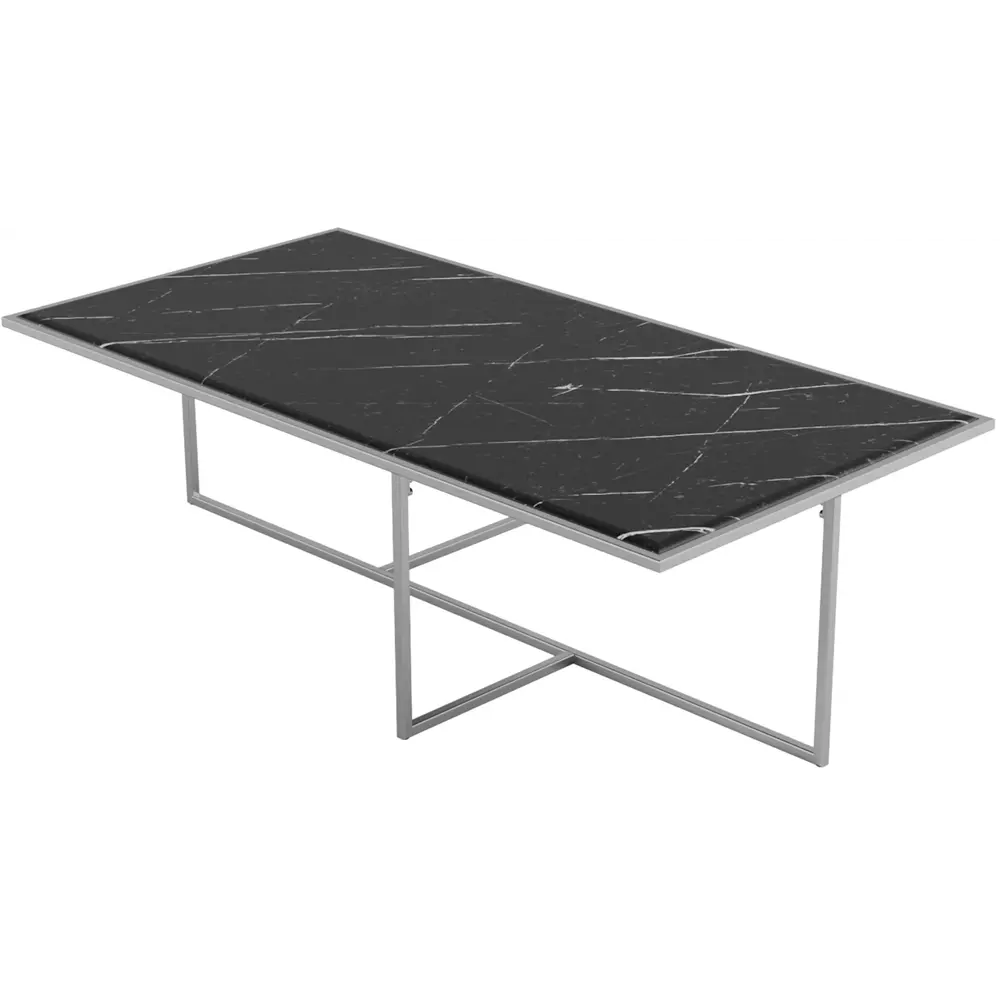 Фото Журнальный столик прямоугольный Калифорния 123х63 см Амадео черный мрамор Фото Журнальный столик прямоугольный Калифорния 123х63 см Амадео черный мрамор