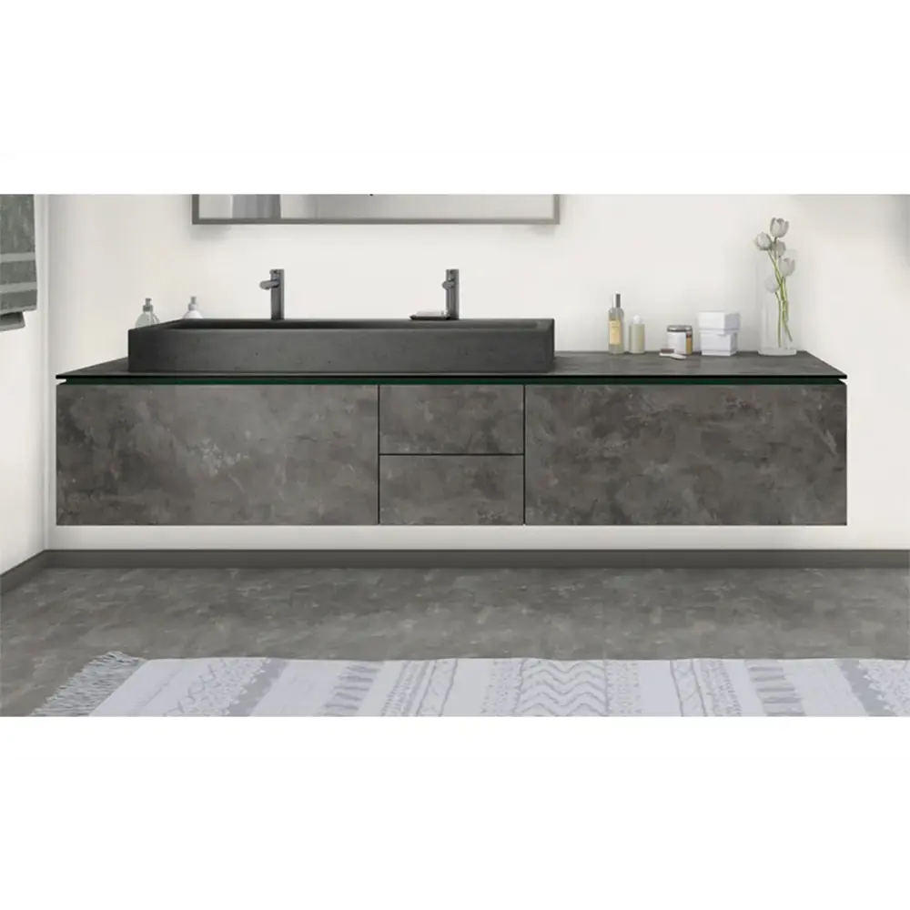 Фото 4 Кухонная столешница Egger 600x600x38 мм ЛДСП цвет черный дикий камень Фото 4 Кухонная столешница Egger 600x600x38 мм ЛДСП цвет черный дикий камень