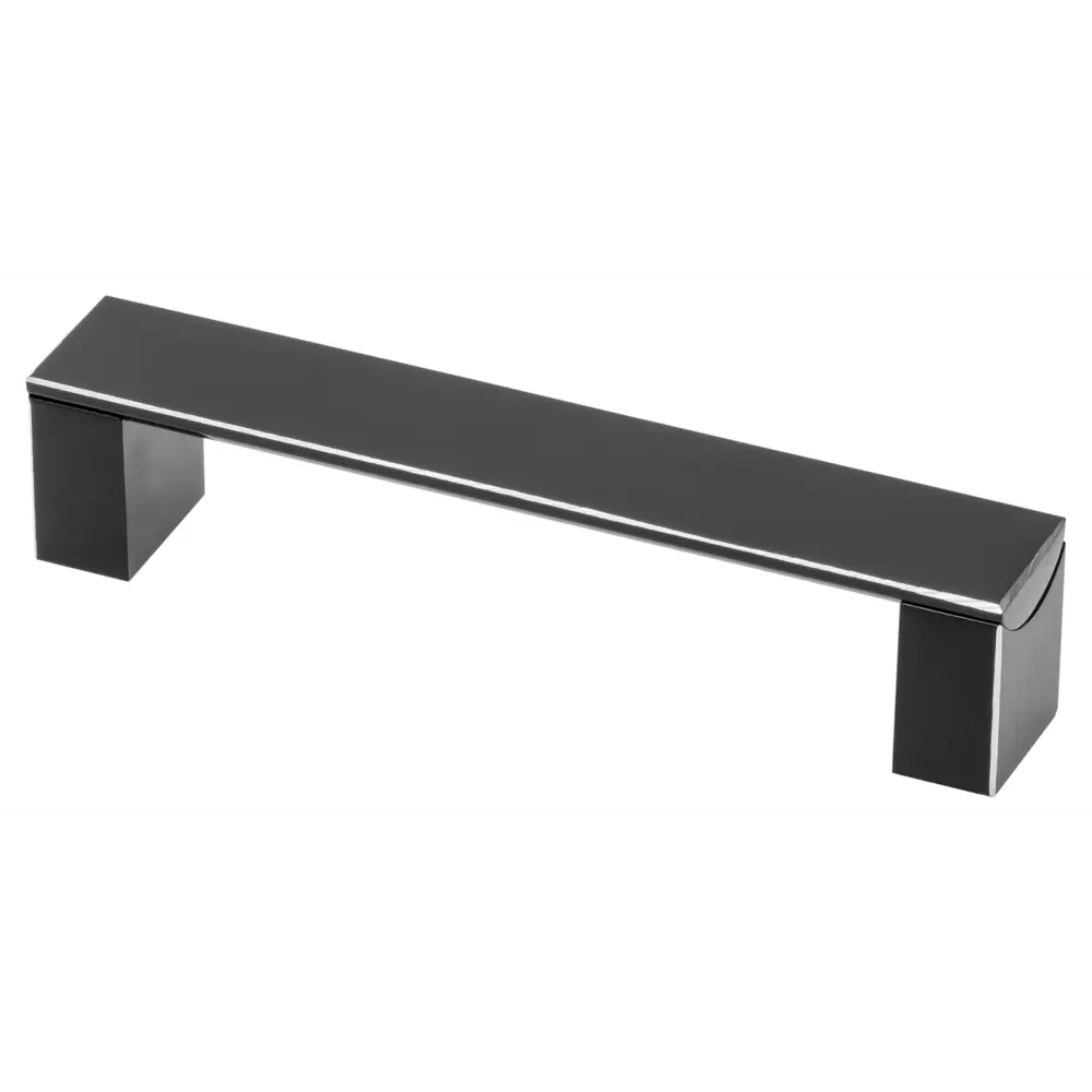 Фото Мебельная ручка-скоба GTV ARES 128 черный 128 мм Фото Мебельная ручка-скоба GTV ARES 128 черный 128 мм