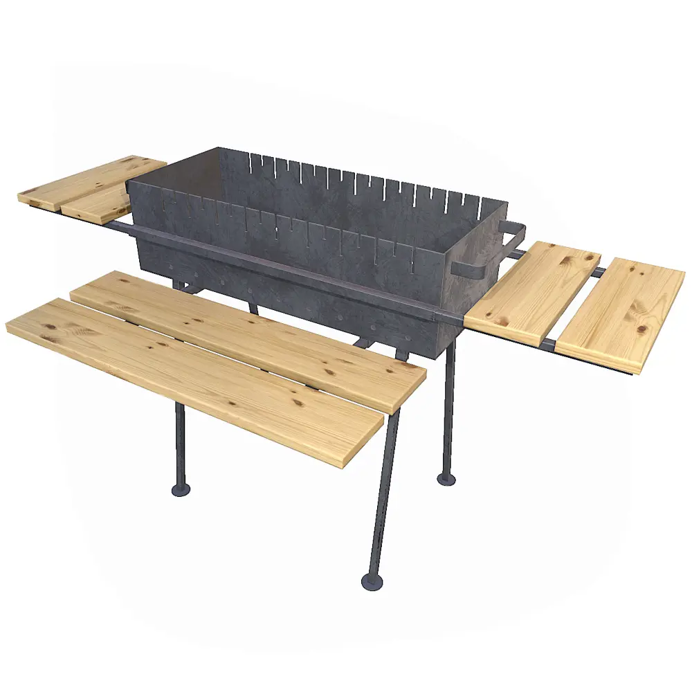 Фото 5 Мангал Свид сталь 2 мм 73x30 см