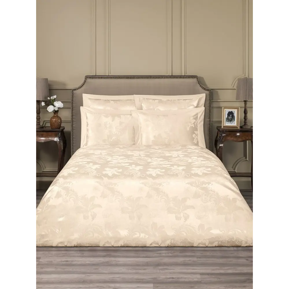 Фото Комплект постельного белья Estia eta901677, семейный, сатин цвет бежевый Фото Комплект постельного белья Estia eta901677, семейный, сатин цвет бежевый