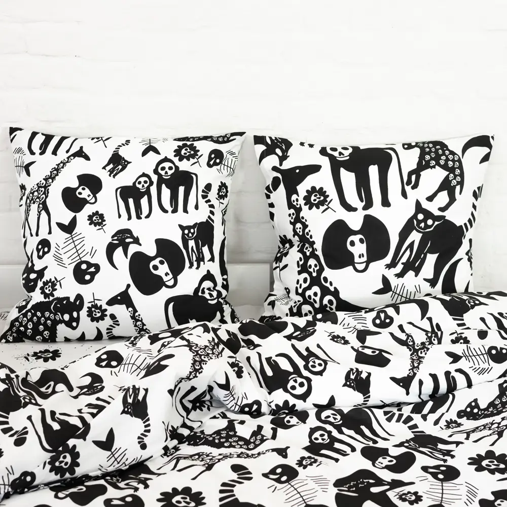 Фото 4 Комплект постельного белья Urban family Кринж 10392-1+10393-1 полутораспальный перкаль 70x70 см, разноцветный