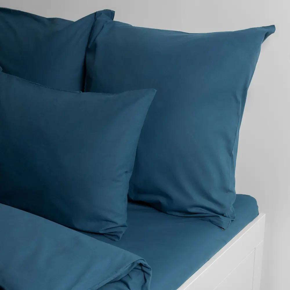 Фото 5 Комплект постельного белья Urban family Темно-бирюзовый 815 полутораспальный перкаль 50x70 см, разноцветный