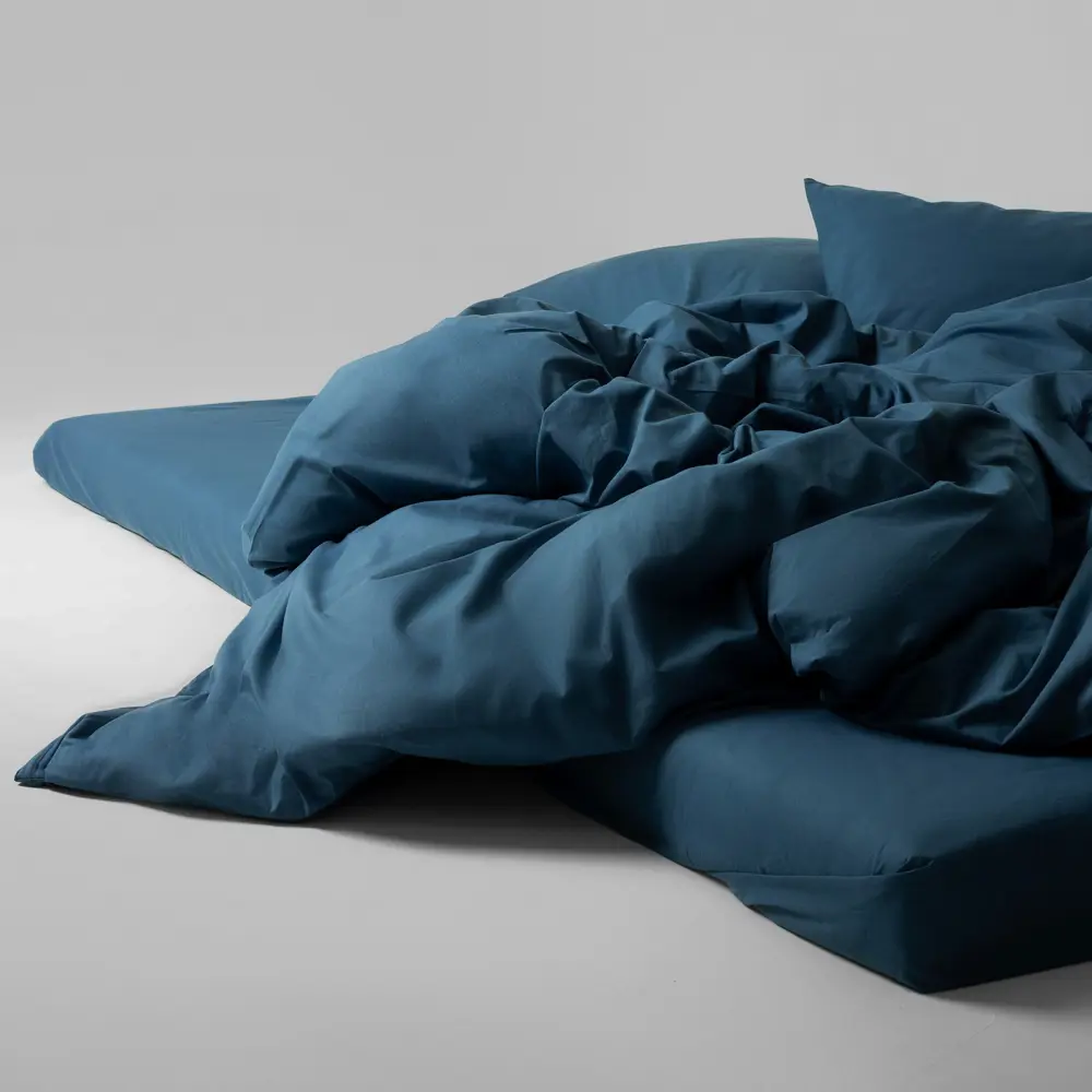 Фото 7 Комплект постельного белья Urban family Темно-бирюзовый 815 полутораспальный перкаль 50x70 см, разноцветный