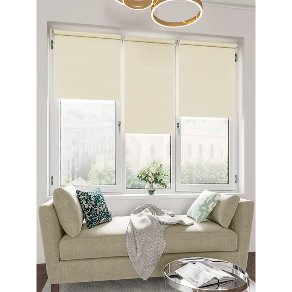 Фото Рулонная штора Domlegrand Стар 52x175 см цвет молочный Фото Рулонная штора Domlegrand Стар 52x175 см цвет молочный