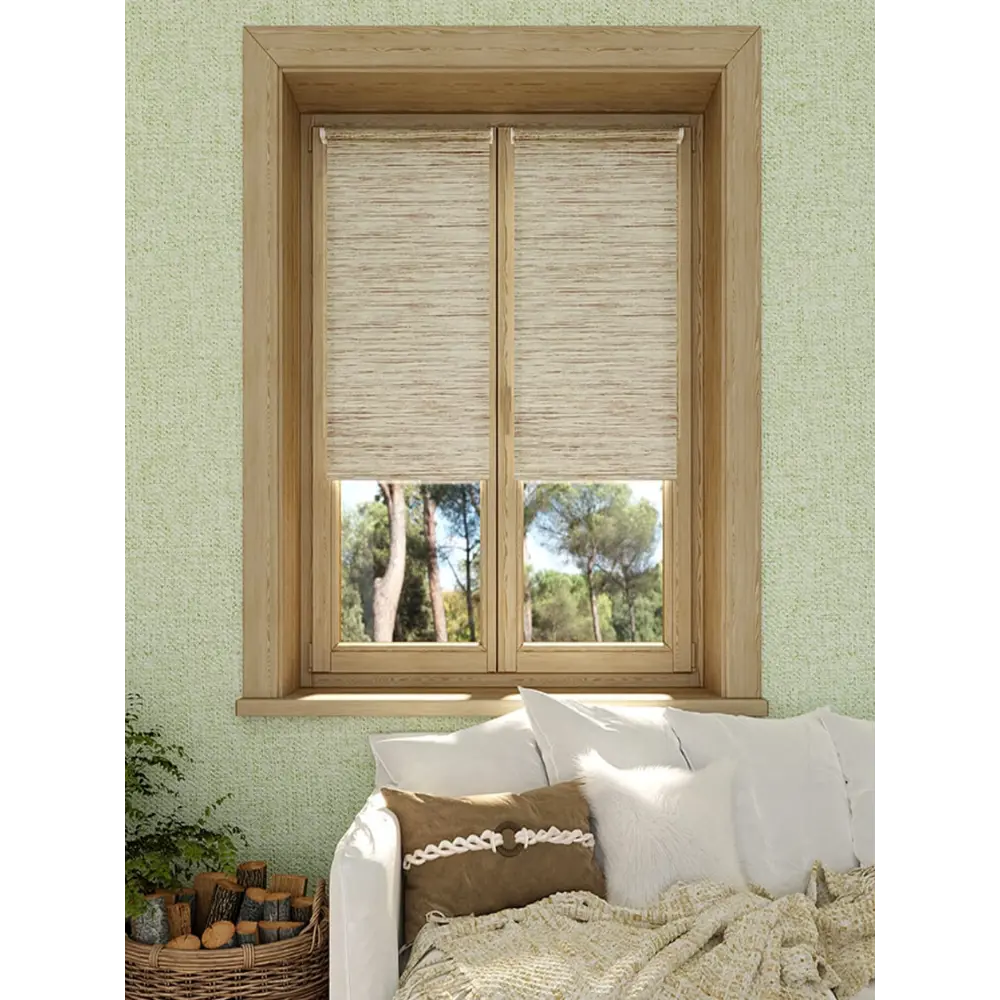 Фото Рулонная штора Domlegrand Саванна 42.5x160 см цвет соломка мокка Фото Рулонная штора Domlegrand Саванна 42.5x160 см цвет соломка мокка