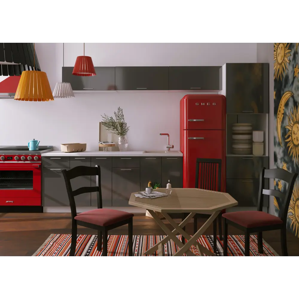 Фото 2 Напольный шкаф Сурская мебель Антрацит 80x81.6x47.8 см 4 ящика ЛДСП цвет антрацит Фото 2 Напольный шкаф Сурская мебель Антрацит 80x81.6x47.8 см 4 ящика ЛДСП цвет антрацит