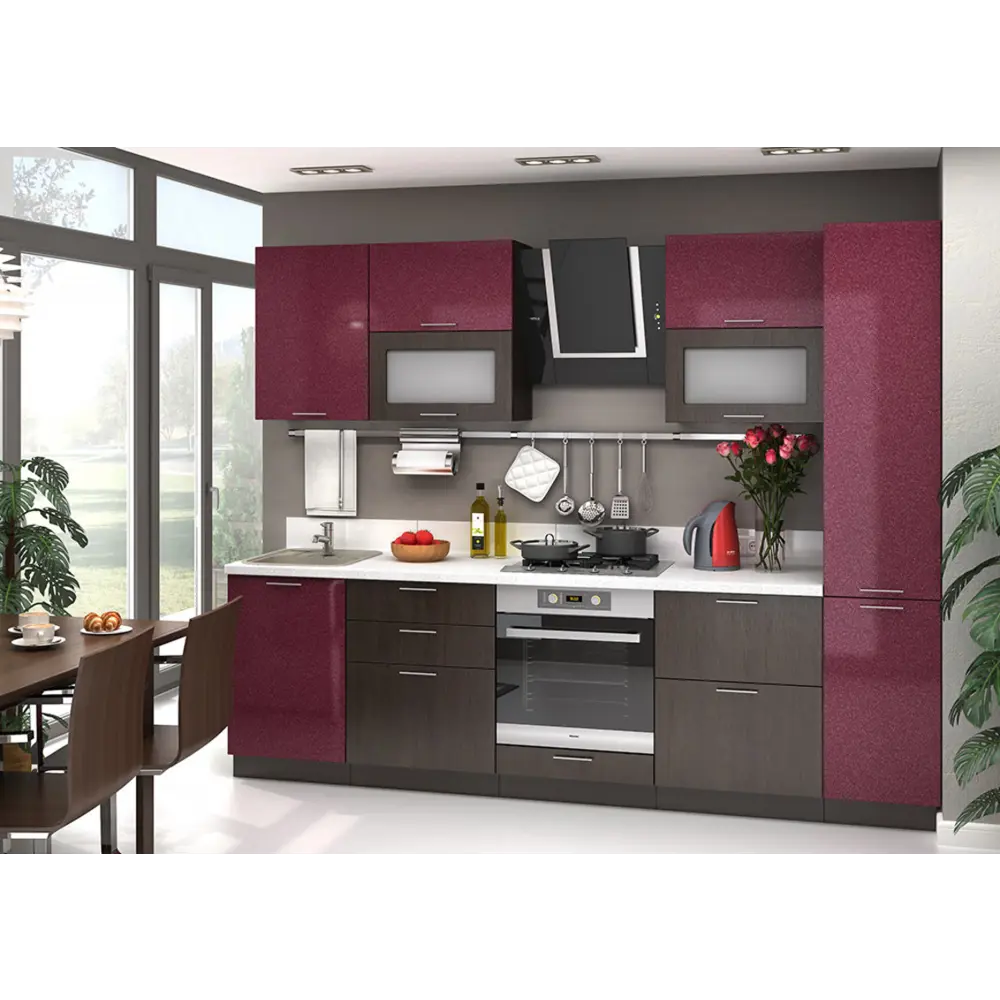 Фото 4 Навесной шкаф Сурская мебель 120x71.6x31.8 см ЛДСП цвет гранат Фото 4 Навесной шкаф Сурская мебель 120x71.6x31.8 см ЛДСП цвет гранат